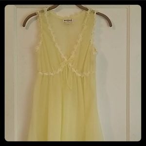 *Vintage* Yellow Sheer Nightgown